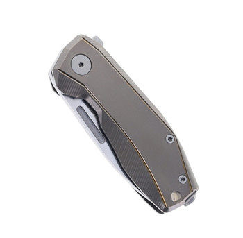 (Stiff Detent) Open Box/Returned Lion Steel Nano Flipper Pocket Knife Magnacut Steel Bronze Titanium Handle NA01-BR (Stiff Detent) Open Box/Returned Lion Steel Nano Flipper Pocket Knife Magnacut Steel Bronze Titanium Handle NA01-BR