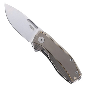 (Stiff Detent) Open Box/Returned Lion Steel Nano Flipper Pocket Knife Magnacut Steel Bronze Titanium Handle NA01-BR (Stiff Detent) Open Box/Returned Lion Steel Nano Flipper Pocket Knife Magnacut Steel Bronze Titanium Handle NA01-BR