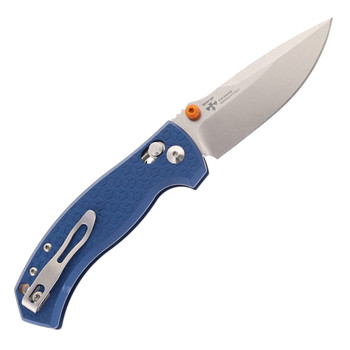 Fox Knives Anzu By Les George Blue Aluminum Handle Magnacut Blade Folding Knife FX-560 ALOR Fox Knives Anzu By Les George Blue Aluminum Handle Magnacut Blade Folding Knife FX-560 ALOR