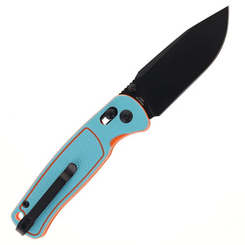 CJRB Shale Folding Knife Blue/Orange G10 Black PVD AR-RMP9 Blade J1943-BBO CJRB Shale Folding Knife Blue/Orange G10 Black PVD AR-RMP9 Blade J1943-BBO
