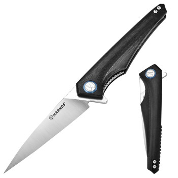 Harnds Quinluan CK9173BK-S Black G10 D2 Satin Blade
