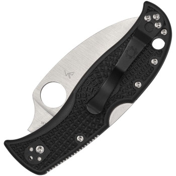 Spyderco RockJumper Lockback Folding Knife Black FRN Handle VG-10 Wharncliffe Serrated Edge SC254SBK