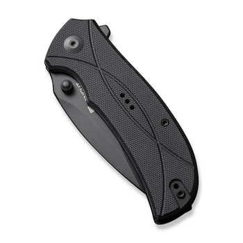 Sencut Hyrax Folding Knife Black G10 Handle 9Cr18Mov Leaf Plain Black Blade S23097-1 Sencut Hyrax Folding Knife Black G10 Handle 9Cr18Mov Leaf Plain Black Blade S23097-1