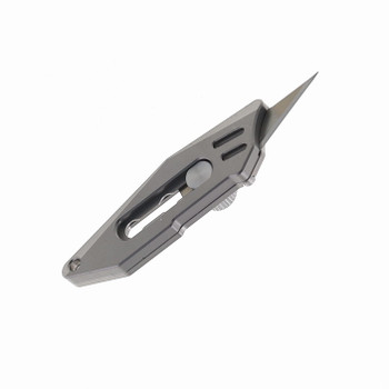 Harnds Pea Utility Knife Bead Blast Titanium Alloy Handle SK5 Plain Edge MT1101BB