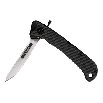 Hogue Expel Folding Scapel Black G10/416SS Handle High Carbon Steel Plain Edge 35836 Hogue Expel Folding Scapel Black G10/416SS Handle High Carbon Steel Plain Edge 35836