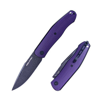 Real Steel Serenity Slipjoint Folding Knife Purple G10 Handle N690