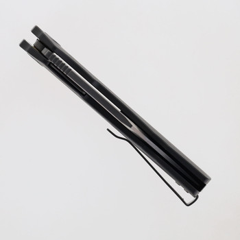 Petrified Fish PFP03 Victor Folding Knife Gray Aluminum Handle 154CM Clip Point Plain Edge Satin Finish PFP03GAAS Petrified Fish PFP03 Victor Folding Knife Gray Aluminum Handle 154CM Clip Point Plain Edge Satin Finish PFP03GAAS