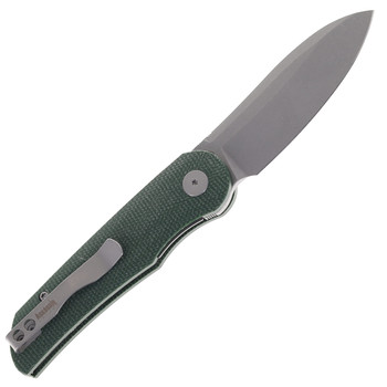 Petrified Fish PFE16 Elcamino Folding Knife Green Micarta Handle N690 Plain Edge Stonewash Finish PFE16GRMGAW Petrified Fish PFE16 Elcamino Folding Knife Green Micarta Handle N690 Plain Edge Stonewash Finish PFE16GRMGAW