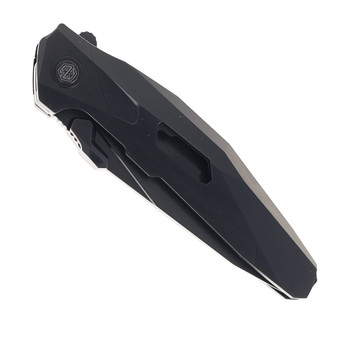 Rike Shadow Folding Knife Black Titanium Handle Black M390 Tanto Plain Edge Shadow-T-B