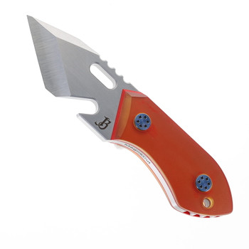 Mechforce Bergman Knives Brew Tool Fixed Blade Knife Ultem w/ Red Liner Handle Magnacut Steel
