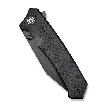 Civivi Tacticorix Folding Knife Black G10 Handle Nitro-V Plain Edge Black Stonewash Finish C23055-1