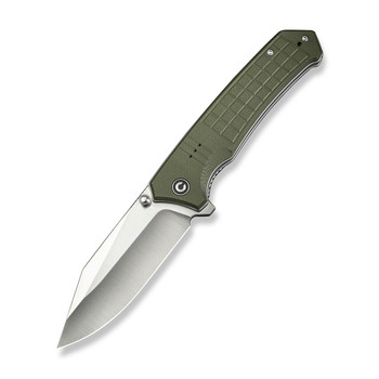 Civivi Tacticorix Folding Knife OD Green G10 Handle Nitro-V Plain Edge Satin Finish C23055-2
