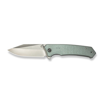 Civivi Tacticorix Folding Knife Gray Shredded G10 Handle Nitro-V Plain Edge Satin Finish C23055-3