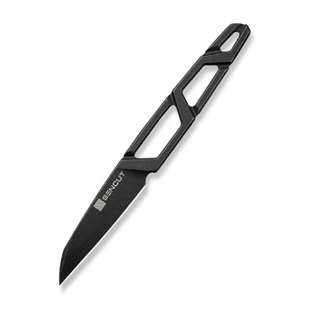 Sencut Texo Fixed Blade Knife Black 9Cr18MoV Handle/Blade Plain Edge S23095-1