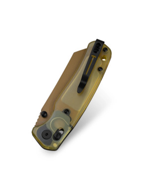 Bestechman Cicada's Wing Gold Folding Knife Ultem Handle 10Cr15MoV Plain Gold Blade BMK06D Bestechman Cicada's Wing Gold Folding Knife Ultem Handle 10Cr15MoV Plain Gold Blade BMK06D