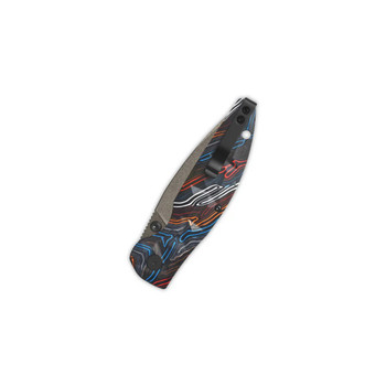 QSP Turtle Punk Folding Knife Color G10 Handle 14C28N Tanto Plain Edge QS158-A1