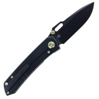 Kubey Blackout Folding Knife Black Titanium Handle M390 Plain Black Blade KB259C Kubey Blackout Folding Knife Black Titanium Handle M390 Plain Black Blade KB259C