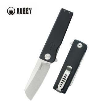 Kubey Sailor Flipper Folding Knife Black G10 Handle 14C28N Plain Edge Stonewash KU317H Kubey Sailor Flipper Folding Knife Black G10 Handle 14C28N Plain Edge Stonewash KU317H