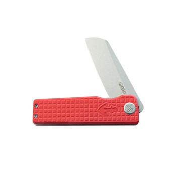 Kubey Sailor Flipper Folding Knife Red G10 Handle 14C28N Plain Edge Stonewash Finish KU317L Kubey Sailor Flipper Folding Knife Red G10 Handle 14C28N Plain Edge Stonewash Finish KU317L