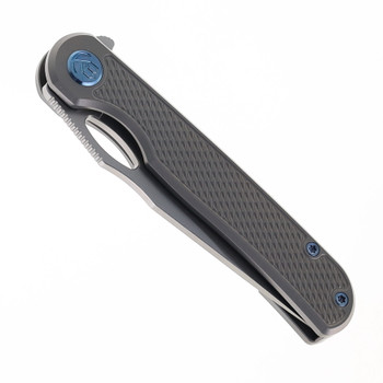 KB Knives Hydro Folding Knife Gray Textured Titanium Handle M390 Plain Edge Bead Blasted Finish KB323A KB Knives Hydro Folding Knife Gray Textured Titanium Handle M390 Plain Edge Bead Blasted Finish KB323A