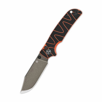 QSP Kali Button Lock Folding Knife Black/Orange G10 Handle 14C28N Clip Point Plain Edge Champagne Ceramic Coating Finish QS159-D2 QSP Kali Button Lock Folding Knife Black/Orange G10 Handle 14C28N Clip Point Plain Edge Champagne Ceramic Coating Finish QS159-D2
