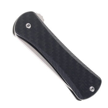 TwoSun Folding Knife Titanium/Carbon Fiber Handle S90V Plain Edge TS128-S90V