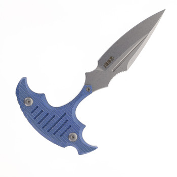 Kubey Fixed Blade Knife Blue G10 Handle 14C28N Spear Point Plain Beadblast Blade KU242D Kubey Fixed Blade Knife Blue G10 Handle 14C28N Spear Point Plain Beadblast Blade KU242D