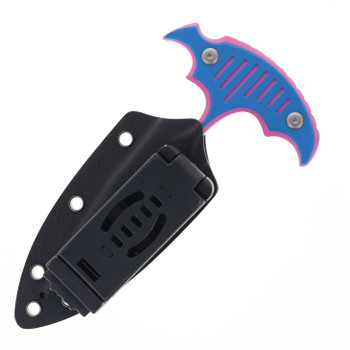 Kubey Fixed Blade Knife Pink/Blue G10 Handle 14C28N Spear Point Plain Edge Beadblast Finish KU242F Kubey Fixed Blade Knife Pink/Blue G10 Handle 14C28N Spear Point Plain Edge Beadblast Finish KU242F