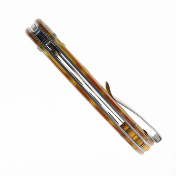 Kubey Hound Crossbar Lock Folding Knife Ultem Handle 14C28N Clip Point Plain Edge Stonewash Finish KU172F Kubey Hound Crossbar Lock Folding Knife Ultem Handle 14C28N Clip Point Plain Edge Stonewash Finish KU172F