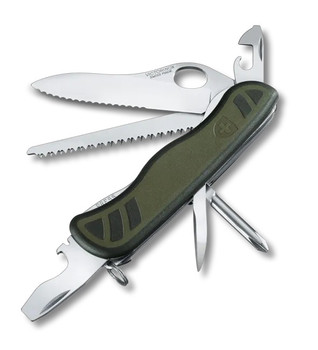 Victorinox Swiss Soldier's Knife 08 OD Green Polyamide Handle 0.8461.MWCH