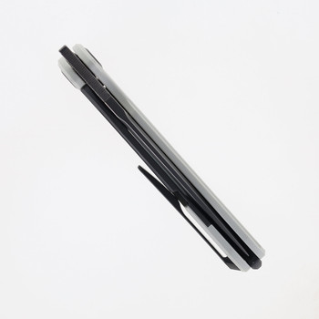 Maxace Kestrel Folding Knife White/Black Aluminum/G10 Handle Magnacut Drop Point Plain Edge Satin Finish MM28-1-A