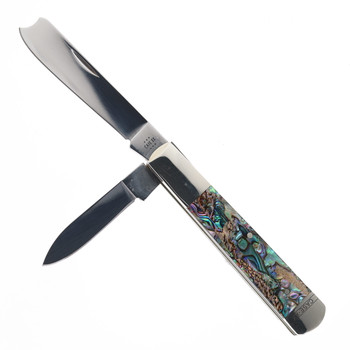 Case Spectrum Abalone Smooth Folding Knife Spear Point/Spey Plain Edge 12027