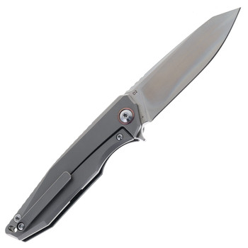 CH Knives D2 Carbon Fiber Gray Ti Handle Folding Knife 3004GY CH Knives D2 Carbon Fiber Gray Ti Handle Folding Knife 3004GY