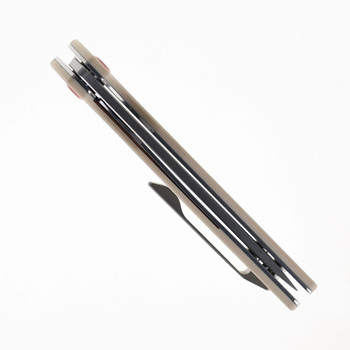 Kansept Anomaly Folding Knife Off White G10 Handle S35VN Drop Point Plain Edge K2038T5