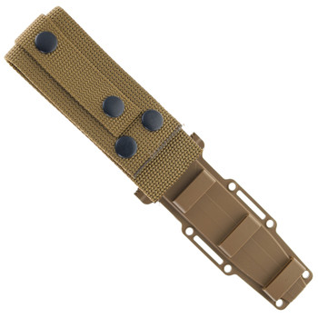 Gerber Strongarm Fixed Blade Knife Coyote Rubber Handle 420HC Black Partially Serrated Blade GE1059N