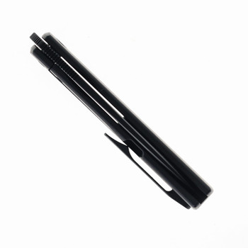 Esnyx Silver Line Workhorse Folding Knife DLC Titanium Handle DLC M390 Blade Plain Edge ESN-WHFF-76