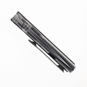 TwoSun Mazwan Mokhtar Folding Knife Titanium and Copper Carbon Fiber Handle M390 Blade TS463