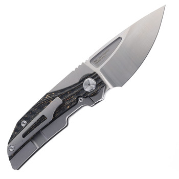 TwoSun Mazwan Mokhtar Folding Knife Titanium and Copper Carbon Fiber Handle M390 Blade TS463