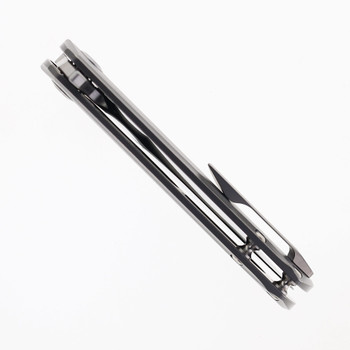 Kansept Kryo Folding Knife Micro Milling Titanium Handle S35VN Plain Edge Satin Finish K1001A7