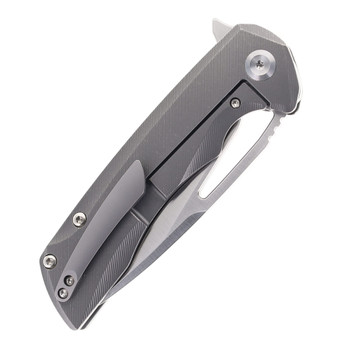 Kansept Kryo Folding Knife Micro Milling Titanium Handle S35VN Plain Edge Satin Finish K1001A7