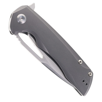 Kansept Kryo Folding Knife Micro Milling Titanium Handle S35VN Plain Edge Satin Finish K1001A7