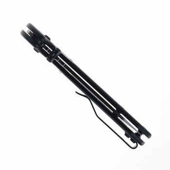 Defcon Ultra Lite Folding Knife Black G10 Handle 14C28N Sheepsfoot Plain Black Blade TD012FBK