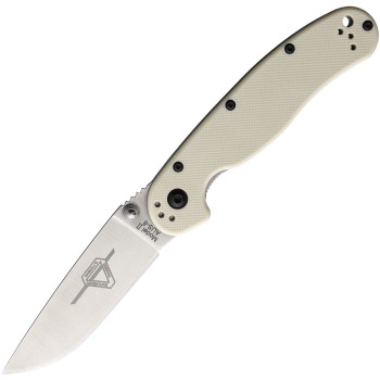 Ontario RAT II Linerlock Ivory G10 AUS-8 Folding Knife 8861BONE