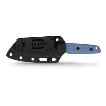 Vosteed Mink Fixed Blade Knife Blue Micarta Handle Nitro-V Modified Sheepsfoot Plain Edge Black Stonewash Finish D0104 Vosteed Mink Fixed Blade Knife Blue Micarta Handle Nitro-V Modified Sheepsfoot Plain Edge Black Stonewash Finish D0104