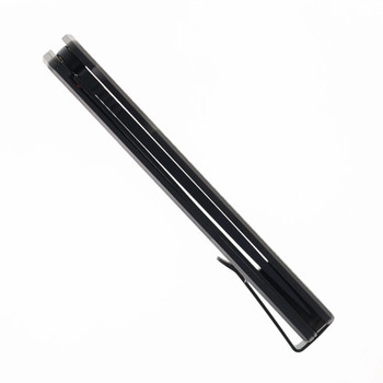 Ocaso Solstice Folding Knife Titanium Satin Black Engraved Swirl Pattern Handle S35VN Plain Edge 10ESB Ocaso Solstice Folding Knife Titanium Satin Black Engraved Swirl Pattern Handle S35VN Plain Edge 10ESB