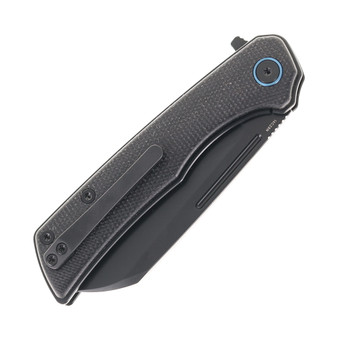 Miguron Knives Malory Flipper Folding Knife 3.5" Satin 14C28N Blade Black Micarta Handle Folding Knife MGR-809MBK Miguron Knives Malory Flipper Folding Knife 3.5" Satin 14C28N Blade Black Micarta Handle Folding Knife MGR-809MBK