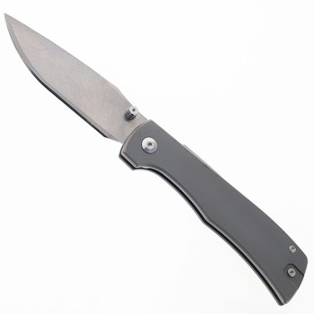 (Minor Blade Play) Open Box/Returned Sandrin Knives Monza Folding Knife Space Gray Titanium Handle Tungsten Carbide Plain Edge (Minor Blade Play) Open Box/Returned Sandrin Knives Monza Folding Knife Space Gray Titanium Handle Tungsten Carbide Plain Edge