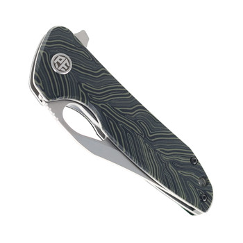 Petrified Fish Folding Knife Original G10 Handle K110 Plain Edge PF-999-GR