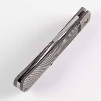 Jack Wolf Benny's Clip Folding Knife Titanium Starburst Handle S90V Clip Point Plain Edge