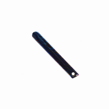 Vanguard Knives Esox 2 Folding Knife Titanium Handle M390/Timascus Clip Plain Edge